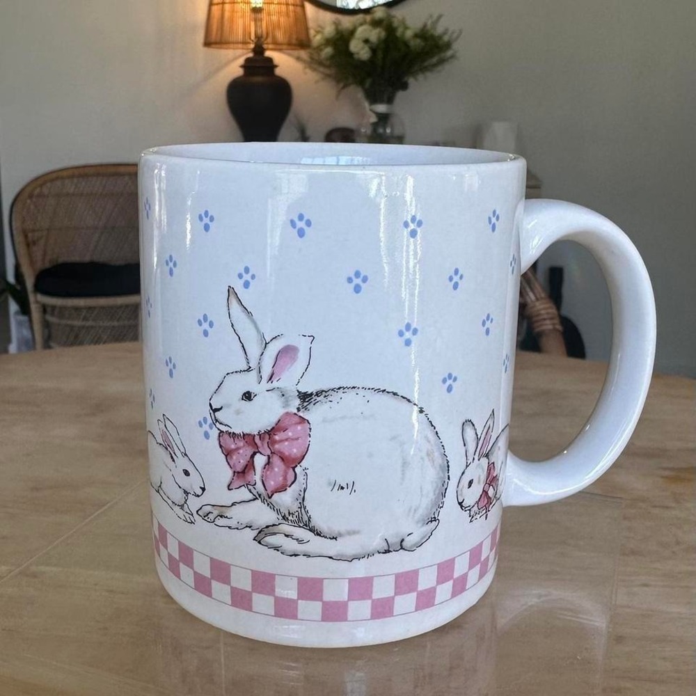Vintage Bunny Easter Mug‎ Spring Mug